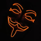 V For Vendetta Mask Cosplay Guy Fawkes Hacker Glowing Mask For Halloween Carnival  Decor Props