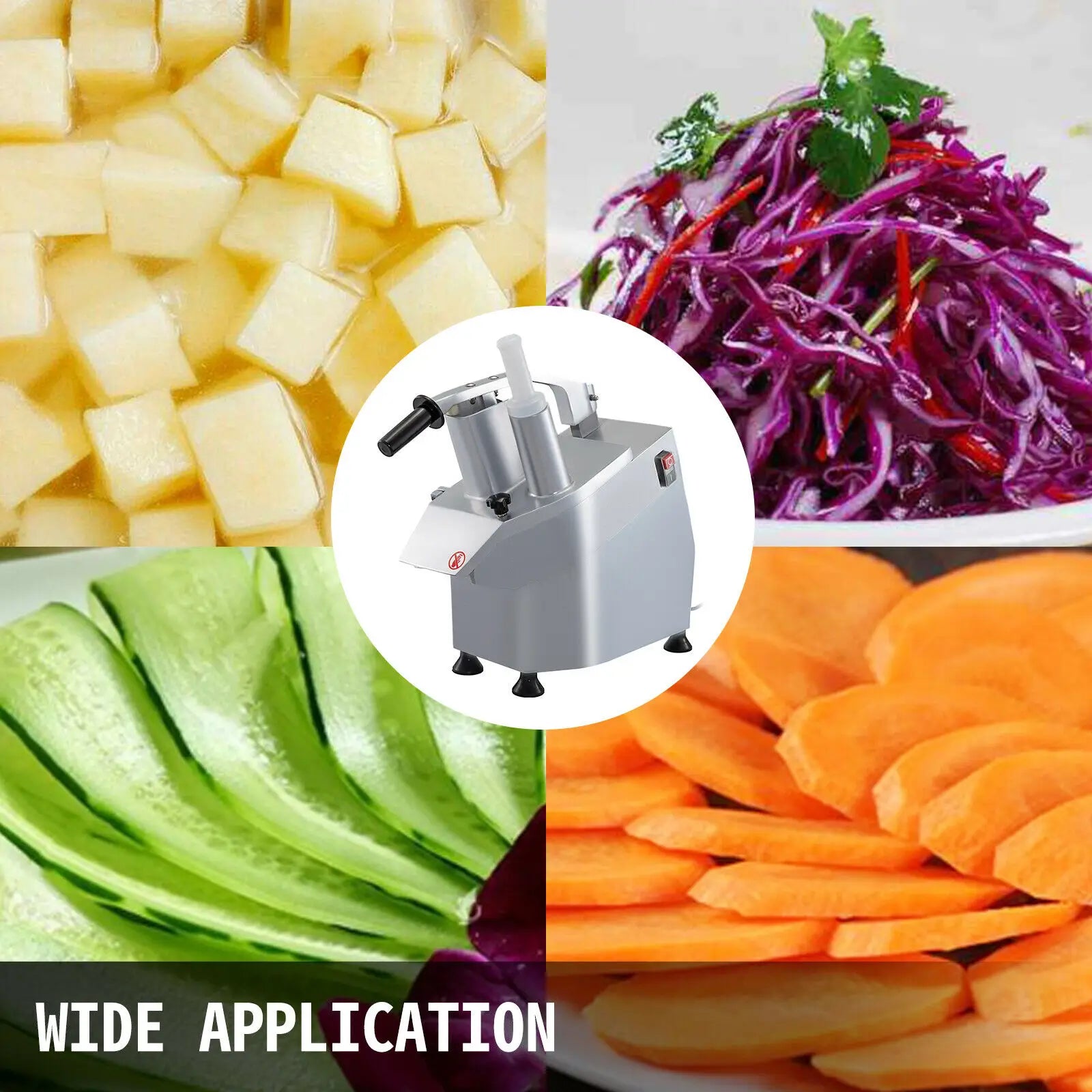 SucceBuy Electric Vegetable Cutter Slicer Chopper Shredder Grinder Pellet Machine for Kitchen Tools Food Processors Secondary image