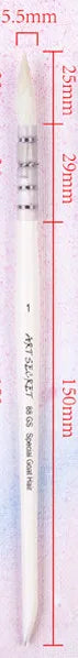 Artsecret 1PC High Grade 88GS Goat Hair Wooden Handle with Cut Tip Soft Head Watercolor Art Brush Painting Tool Artist Supplies