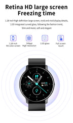 LIGE Waterproof Women Smart Band Watch Real-time Weather Forecast Men Watches Sports Ladies Smart Watch For Women Android IOS