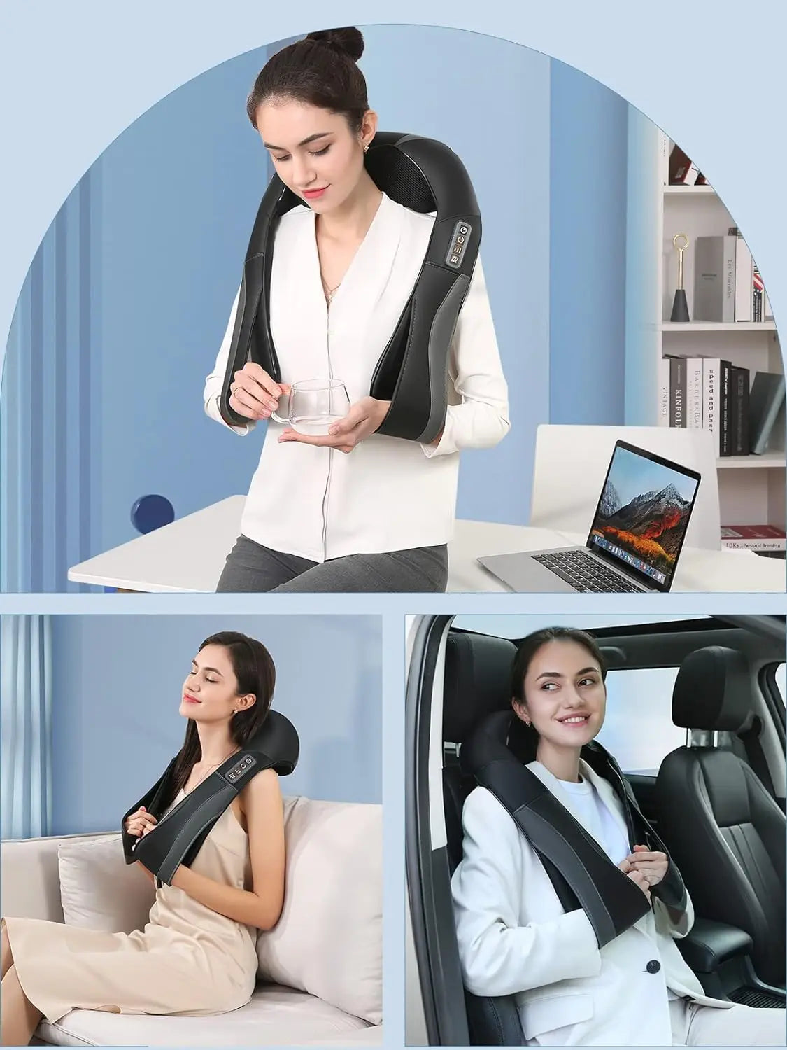 High Quality Neck Massager Kneading Shoulder Masajeador Neck and Shoulder Relaxer for Women Men Mom Dad