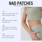 Liposomal Nad Patches Transdermal Absorption Enhance Cellular Energy Regulate Metabolism Weight Management Healthy Aging Patches