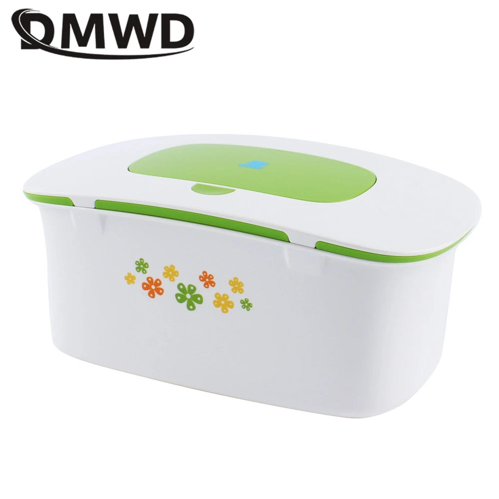 DMWD Home And Car Dual Use Wipes Heater Baby Wet Tissue Heating Box Facial Mask Heating Machine Towel Warmer 40℃ Constant Temp Main image