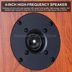 High Power Passive Speakers 8 Inch Floor Standing 3 Way Home Audio System 90dB Sensitivity Wooden Hifi Speakers A Pair