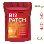 Daily B12 Patch Transdermal Self-Adhesive Natural Blend 30 Count for 1 Month Supply of Vitamin B12 Patches