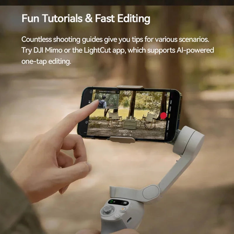 DJI OM s'osmo Mobile SE Handheld Gimbal Active trackin Magnetic Design Quick scroll DJI Brand New Original in Stock
