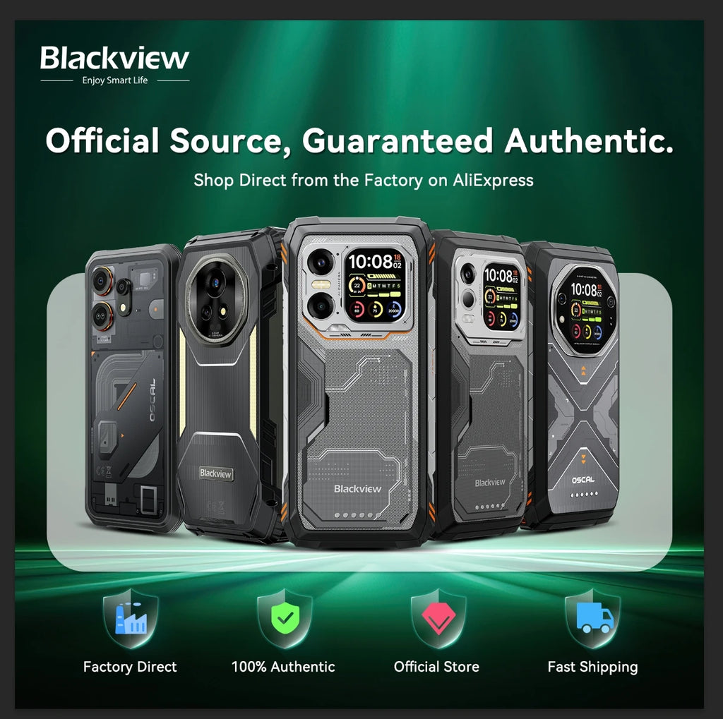 Blackview OSCAL PILOT 5 5G mobile phones AI Rugged Smartphone UNISOC T8100 6.67" 2.4K Display 120Hz, 8GB 256GB, 15000Amh Phones