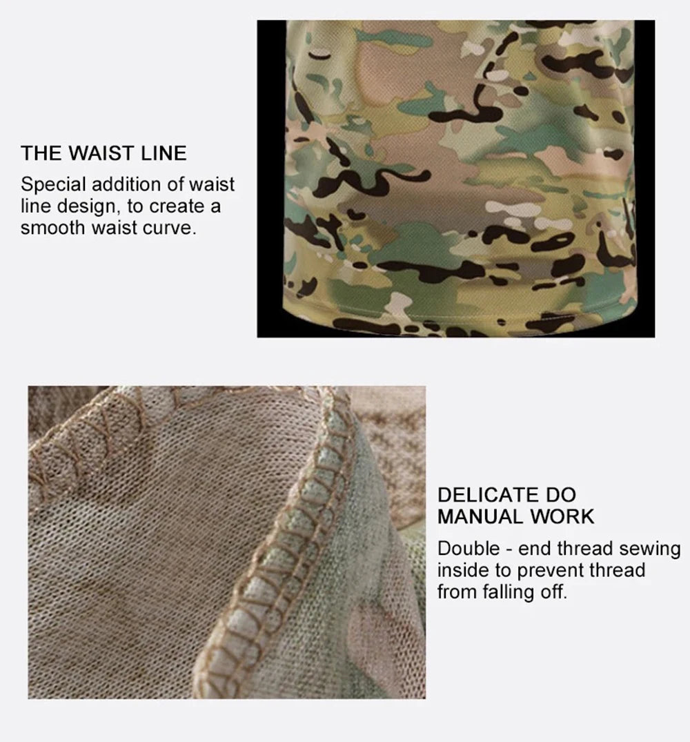 Outdoor Sports Men T-Shirts 3D Camouflage Quick Dry O Neck Short Sleeve Tops Shirt Camo Hiking Hunting T Shirt