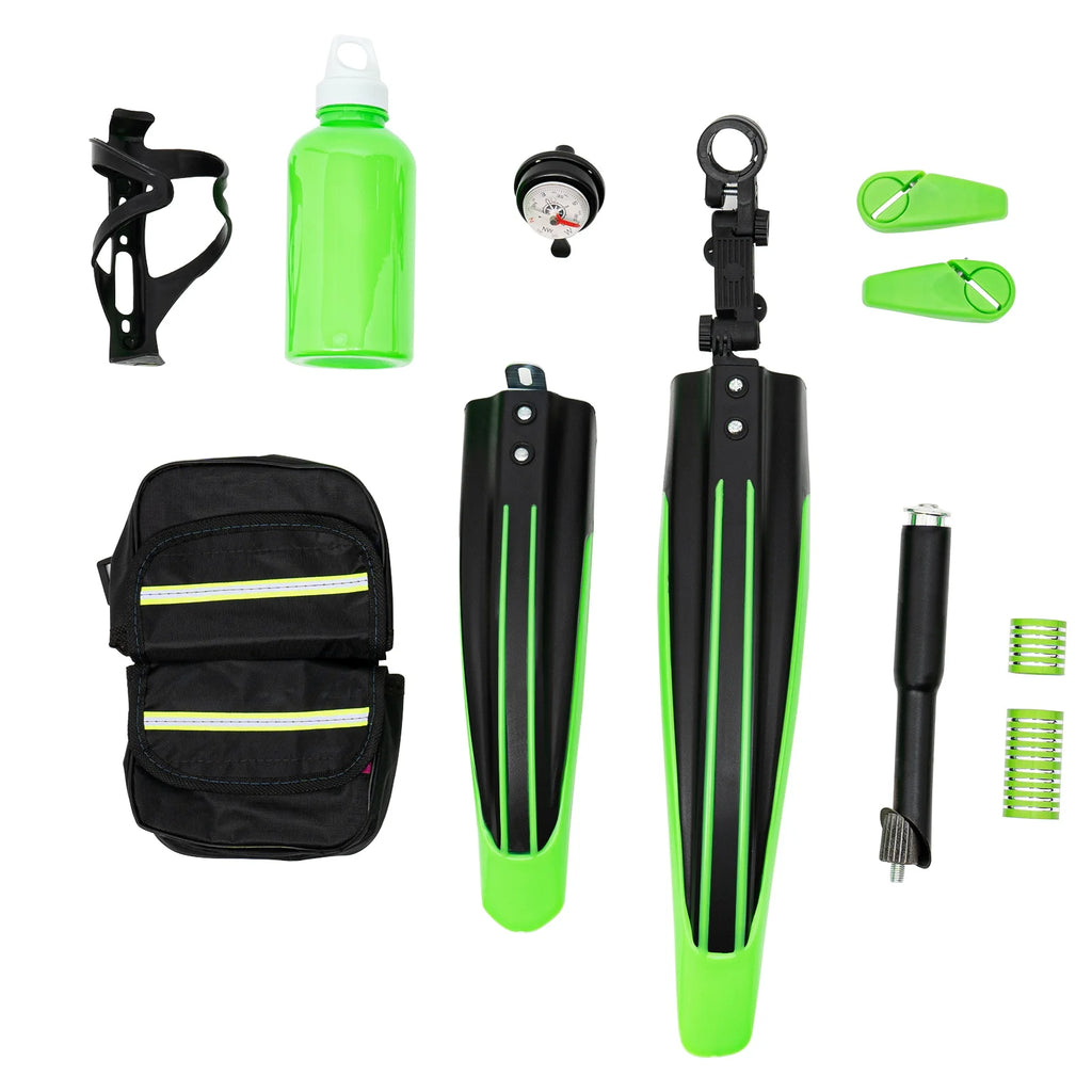 20 Inch 7 Speeds Mountain Bike Adjustable Children's Bicycle with Storage Bag and Compass Bell Braking System Bike