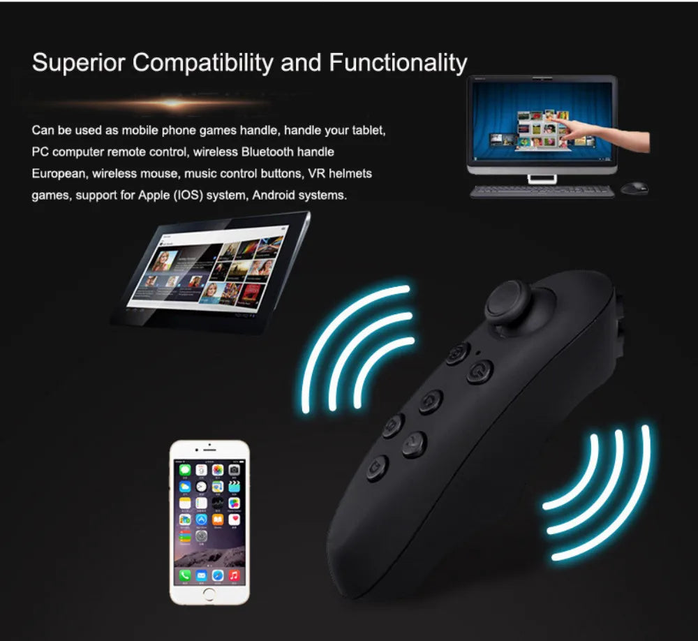Virtual Reality 3D VR Headset Smart Glasses Helmet for Smartphones Cell Phone Mobile 7 Inches Lenses Binoculars Goggles Devices