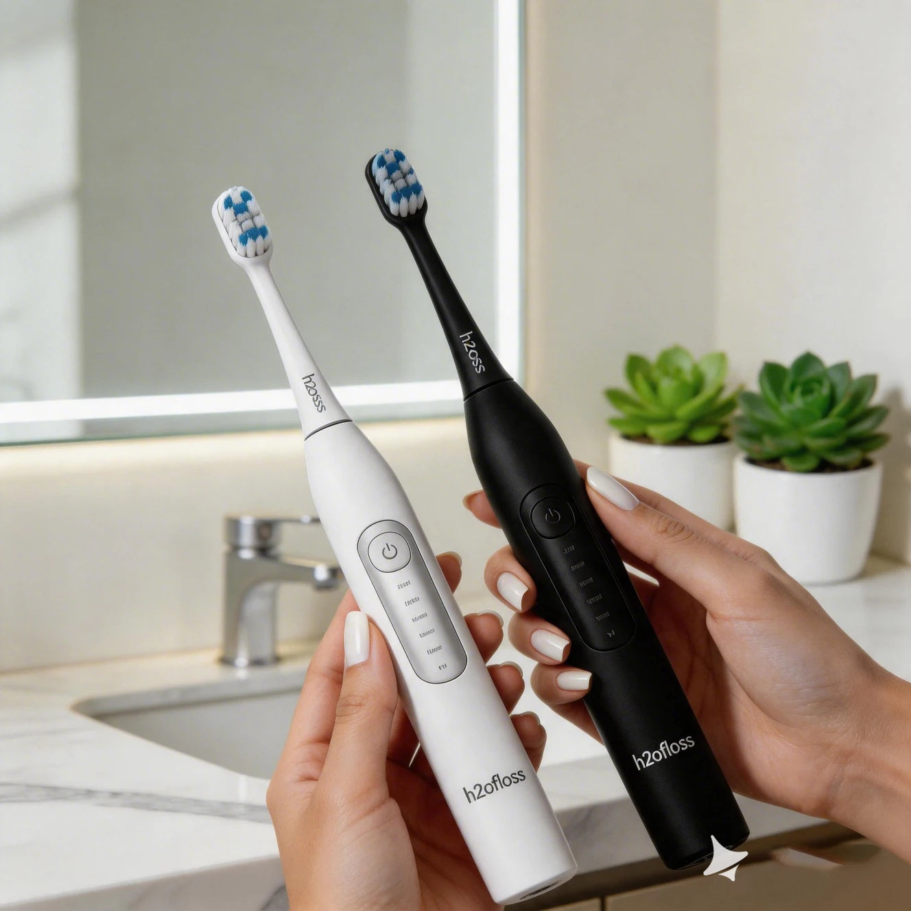 H2ofloss Sonic Electric Toothbrush 38000VPM 5 Modes IPX7 Waterproof 60 Days Battery Smart Timer Rechargeable Whitening Oral Care Main image