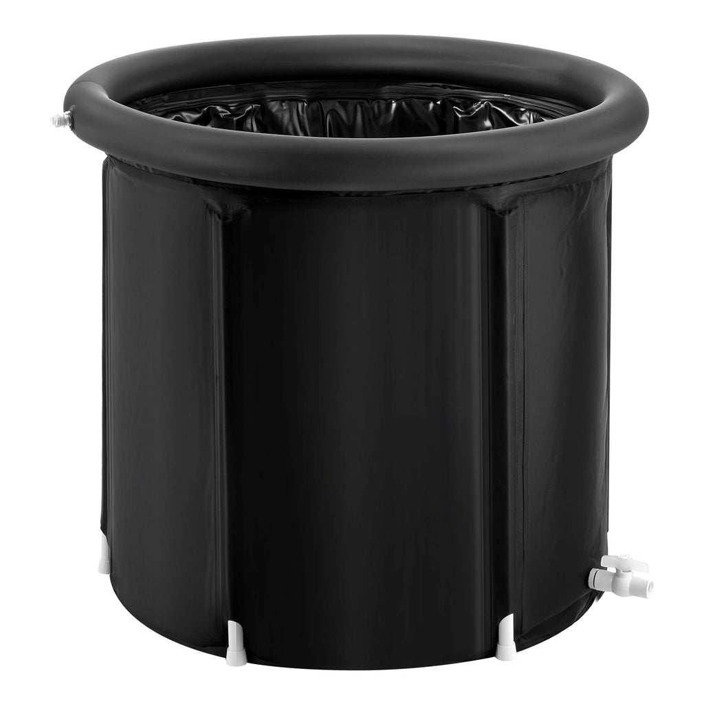 SucceBuy Ice Bath Tub Cold Water Therapy Plunge Tub for Athletes Outdoor Ice Barrel Plunge Pool Inflatable Folding Bathtub