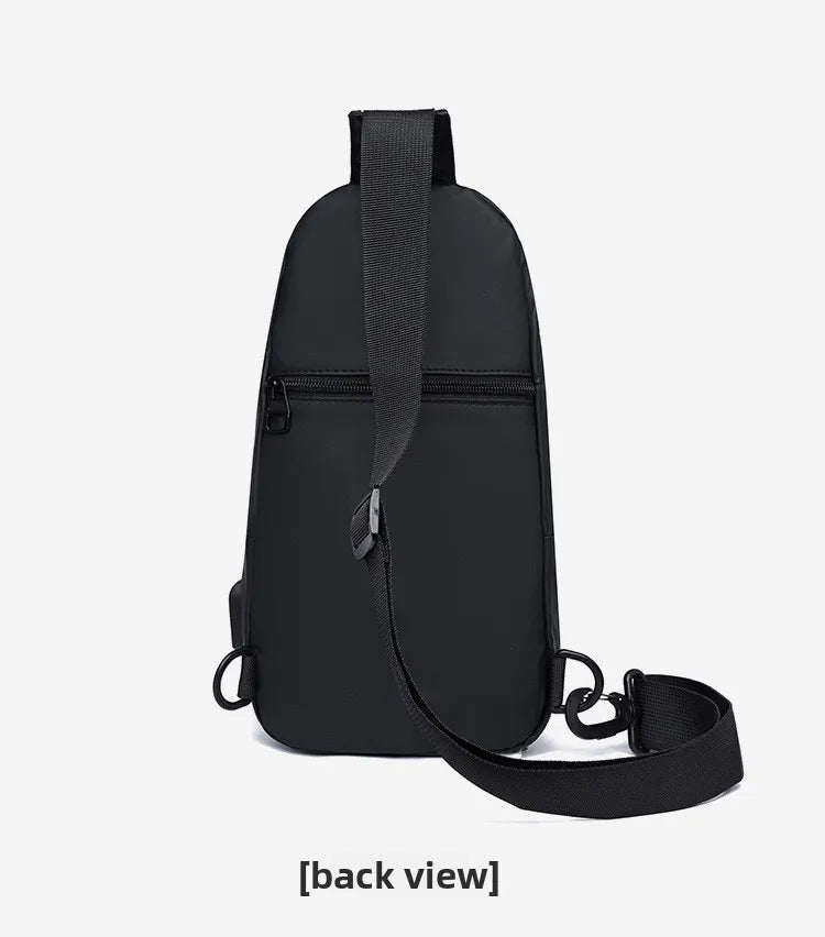 Men's Fashionable Casual Chest Bag Outdoor Cycling Waterproof Durable Sports Backpack Trendy Versatile Portable Crossbody Bag