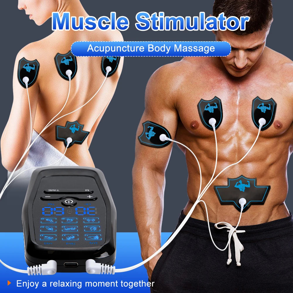 Physiotherapy Tens Muscle Stimulator Electric Ems Acupuncture Body Massage Digital Therapy Slimming Machine Electro Stimulator Main image