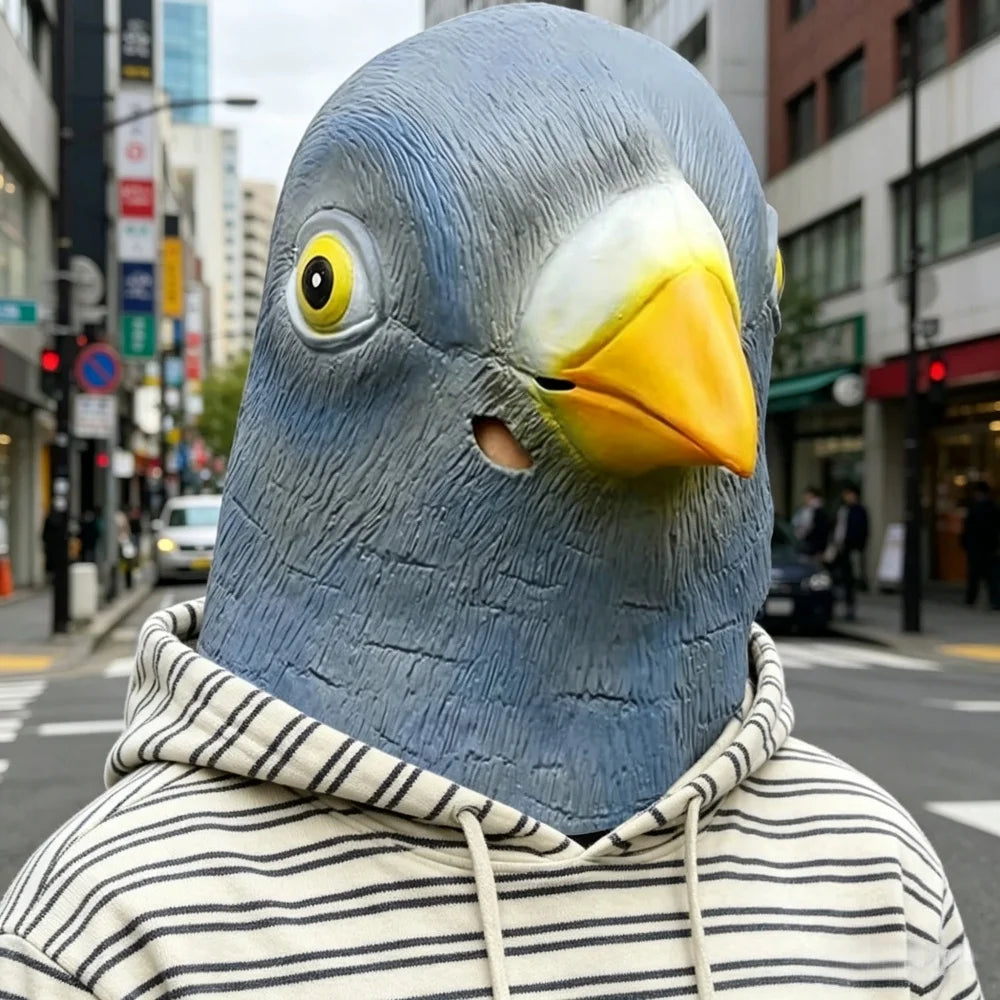 Pigeon mask costume novelty Halloween costume party bird head cute funny mask