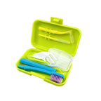 Portable Orthodontic Oral Dental Cleaning Kit Travel Foldable Toothbrush Dental Floss Interdental Brush Oral Care Cleaning Case