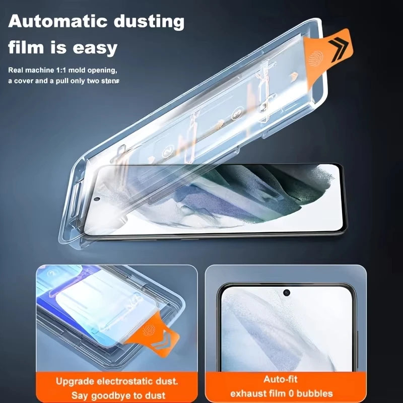 HD Screen Protector For Samsung A57 A17 A16 A56 5G A55 A36 A35 A26 A24 A15 A14 A13 A12 A71 A72 A73 Dust Free Easy Install Glass Secondary image
