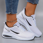 Spring new women's sports shoes, fashionable, breathable, lightweight, non-slip, wear-resistant, casual sports shoes, flat shoes