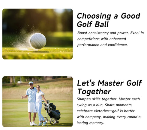 Caiton 100pcs 2-Layer Golf Balls - 332 Dimple, Max Distance, Spin Control, Durable, Precision - For Golf Training & Play