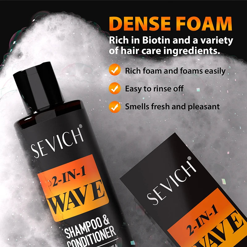 Deep Wave Control Pomade 360 Biotin Sport Strong Hold Wave Hair Gel With Brush Wavy Hair Oil Shampoo Conditioner Styling Care