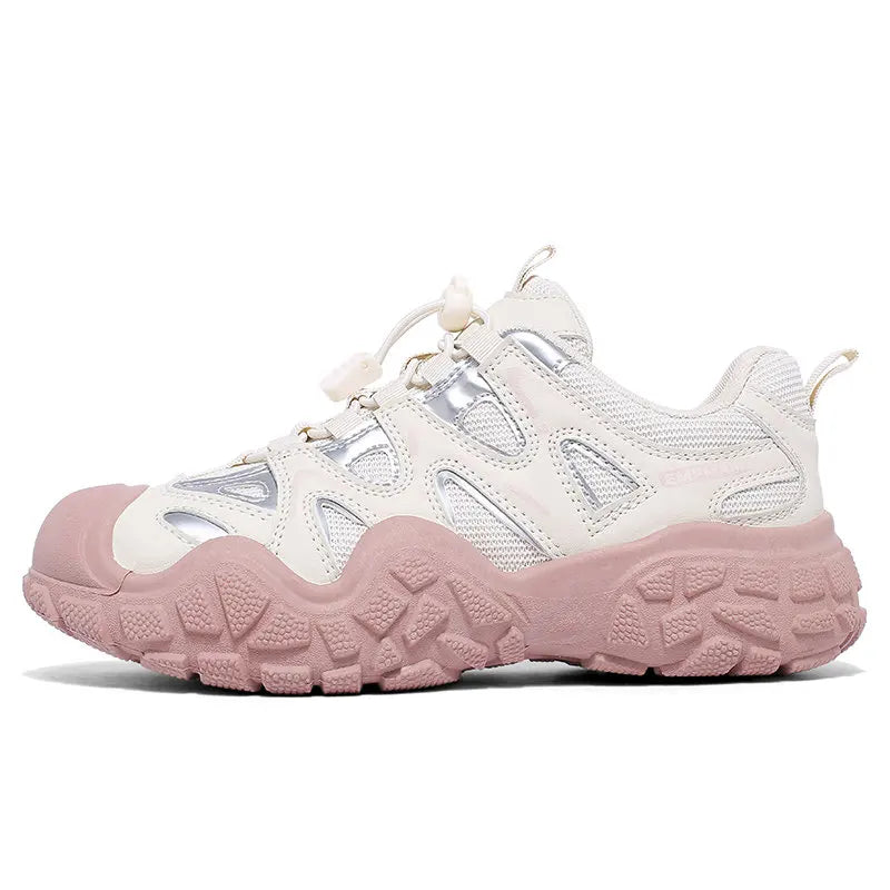 Spring Summer Fashion Pink Women's Hiking Sneakers Comfortable Non-slip Trekking Shoes Trainers Man Outdoor Sports Sneakers Men
