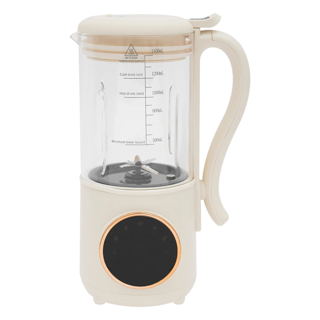 1.4L Nut Milk Maker Machine 1400ML Juicer Soy Milk Machine with 16 Blades for Homemade Plant Oats Almond Cereal Drinks