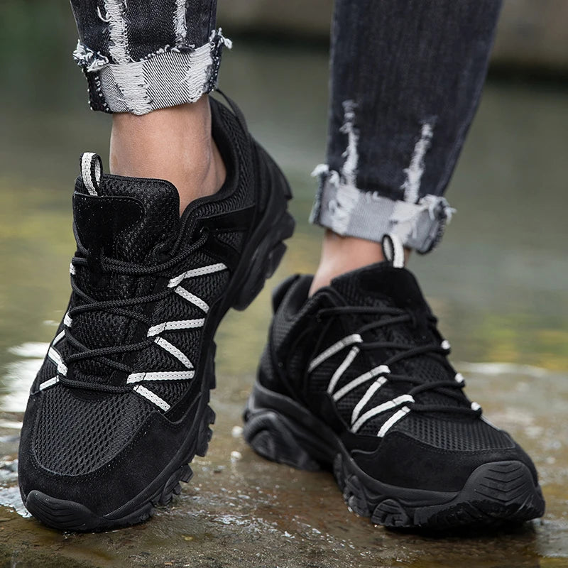 Summer Unisex Non Slip Outdoor Hiking Shoes Men Women Mountain Shoes Trail Trekking Sneakers Breathable Dropshipping