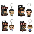 FUNKO POP Supernatural  New Character Castiel with Wing Sam KEYCHAIN Toy Vinyl Figure Collection Pocket  Key Chain Toys