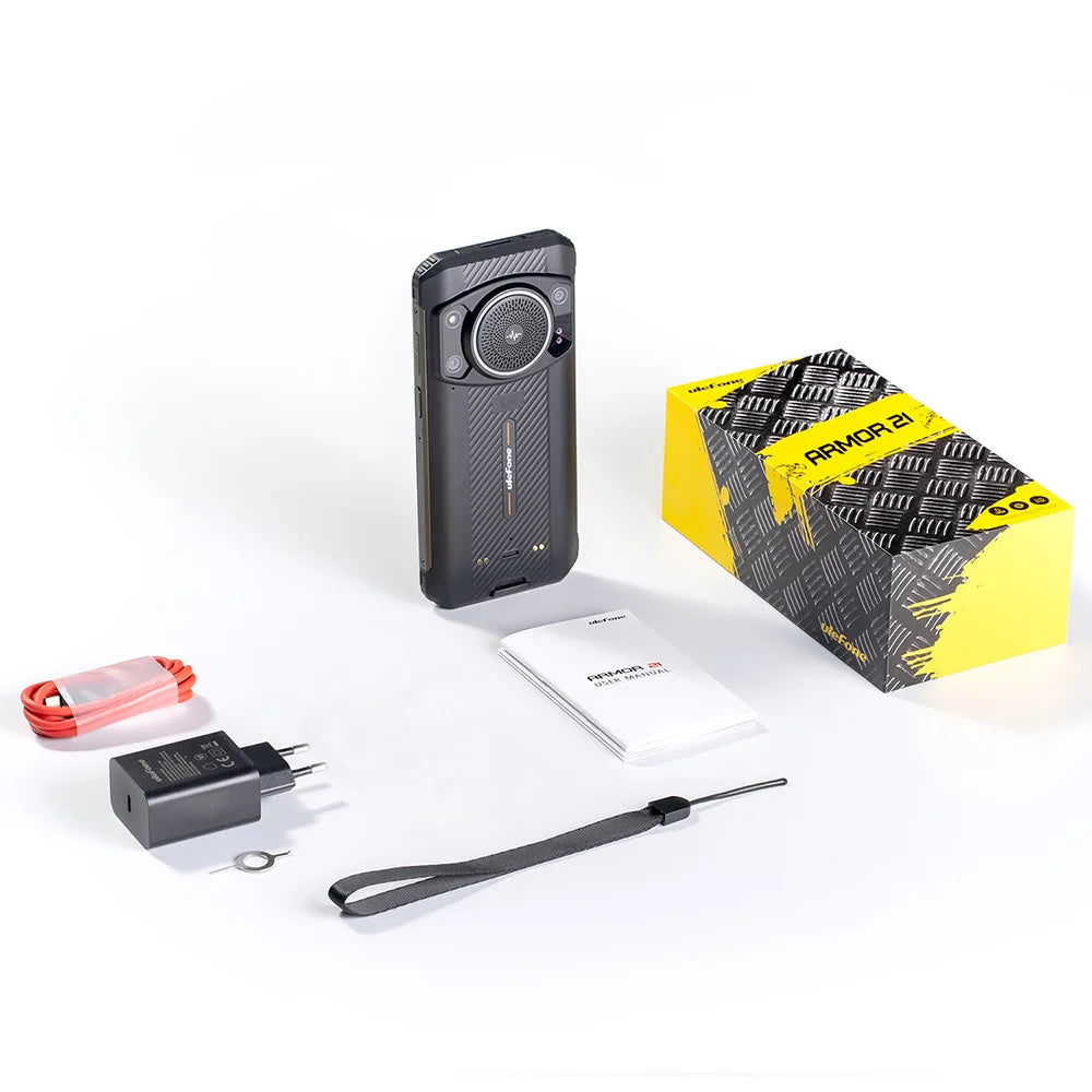 Ulefone Armor 21 Smartphone, G99 Android 15, 16GB RAM, 256GB ROM, Rugged Phone, 64MP, 9600mAh, Mobile phone, Global