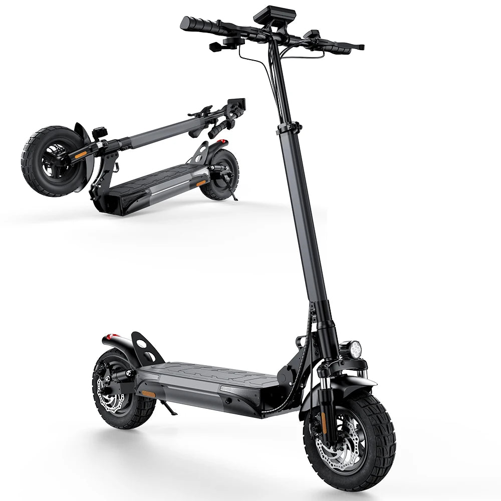 iScooter W9 Electric Scooter for Adults 1000W Motor 48V14AH Battery Foldable E-scooter 10 Inch Tire All-Terrain EScooter