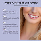 Oral Care Deep Cleaning Whitening Tooth Powder with 7.5% Hydroxyapatite - Remineralizing Cool Mint Enamel Repair Fresh Breath