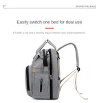 Mommy Diaper Bags Baby Bed Mother Large Capacity Nappy Milk Bottle Backpacks with Changing Mat Convenient Baby Nursing Bags