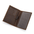 Retro Leather Passport Cover RFID Blocking For Cards Travel Passport Wallet Document Organizer Case With 1 Pen Holder Men Women