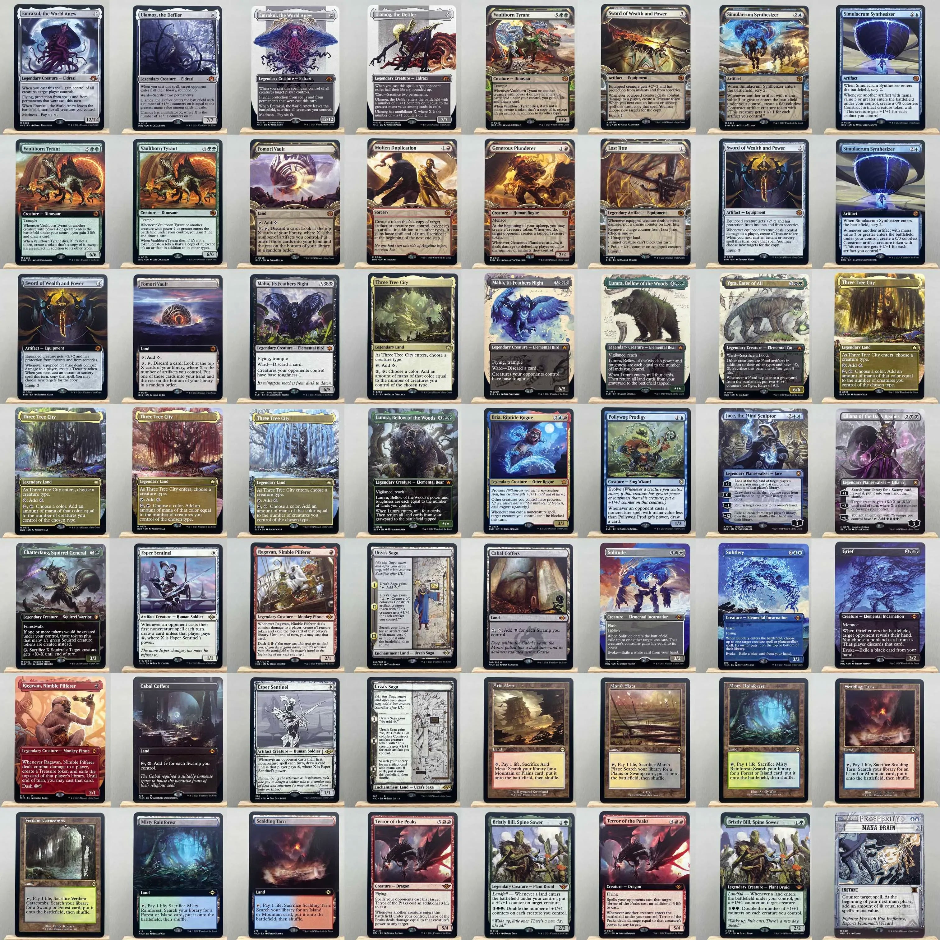 MH3 MH2 HOLO10-03 TCG magical Cards for Home Play Proxy fetch land Marsh Flats the Arid Mesa Misty Rainforest gathering Secondary image