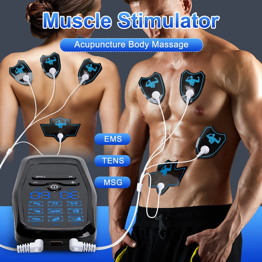 Ems Eletric Muscle Stimulator Therapy High-Frequency Tens Muscle Stimulator Physiotherapy Pulse Body Massager Slimming Machine Main image