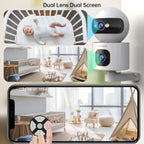 Lenovo Dual Lens HD IP Security Camera 8MP indoor WiFi Camera Auto Tracking Color Night CCTV Audio Video Surveillance Camera