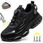 Indestructible Steel Toe Protective Safety Shoes Slip Resistant Abrasion Resistant Work Shoes Men Tough Comfortable Sneaker ﻿