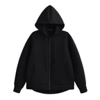 HXAO Women's Hoodie Oversized Zip up Hoodies Women Autumn Winter Long sleeve Outerwears Sweatshirt with zipper Y2k Hoodie Top