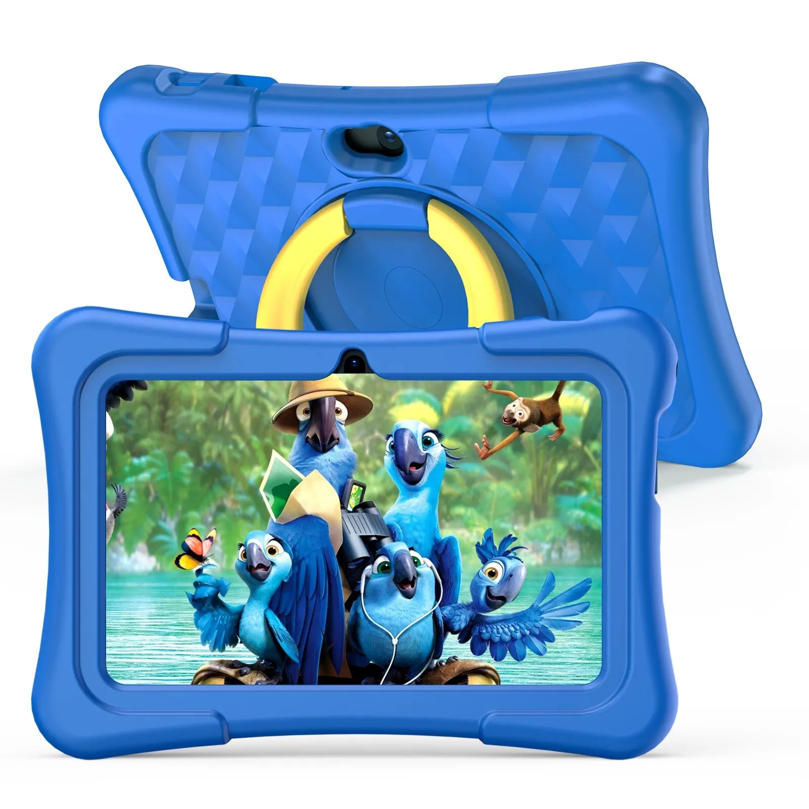 PRITOM Tablet for Kids 7 Inch Android 11 32 GB WiFi Bluetooth Dual Camera Educational Software Installed with Proof Case Main image