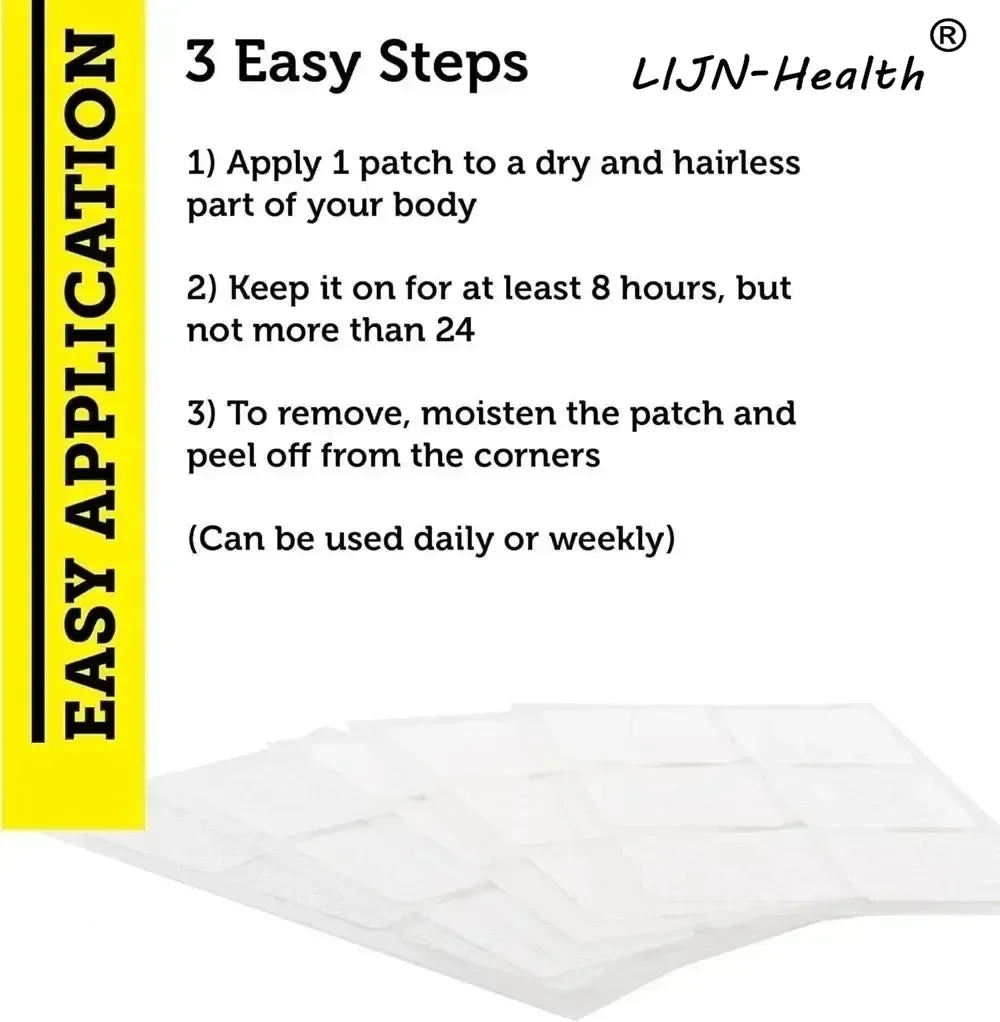 30 Patches Myo-Inositol & D-Chiro Inositol Transdermal Patches with Vitamin B8 for Women Support Hormone Balance