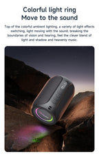 ZEALOT-S32PRO Portable Bluetooth 5.2 Speaker Outdoor Waterproof Wireless TWS Mini Column Box Speaker Outdoor TF Card Boom Box
