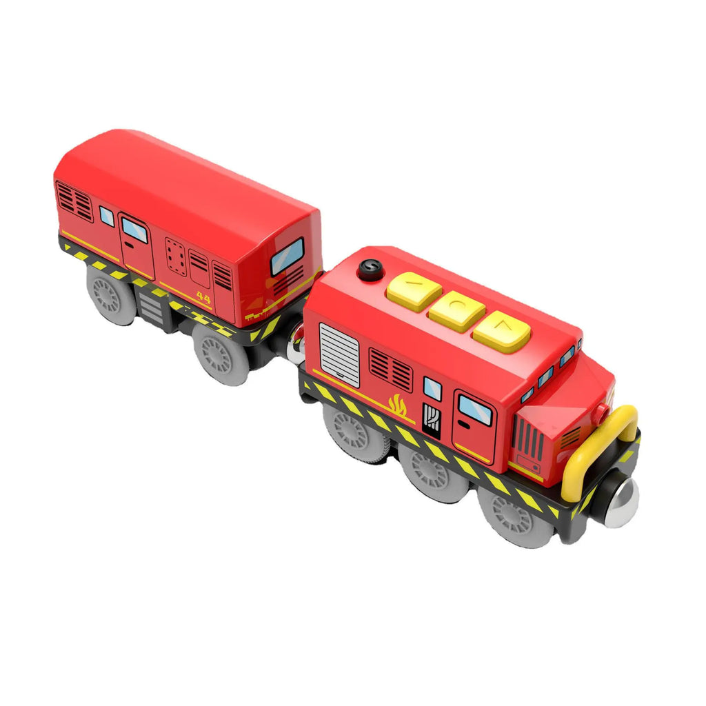 Battery Operated Locomotive Pay Train Set Fit for Wooden Railway Track Powerful Engine Bullet Electric Train for Boys Girls Gift