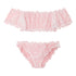 Polka Dot Pattern Semi-sheer Design Lingerie Set Bustier Top And Panty Sets Women's Clothing