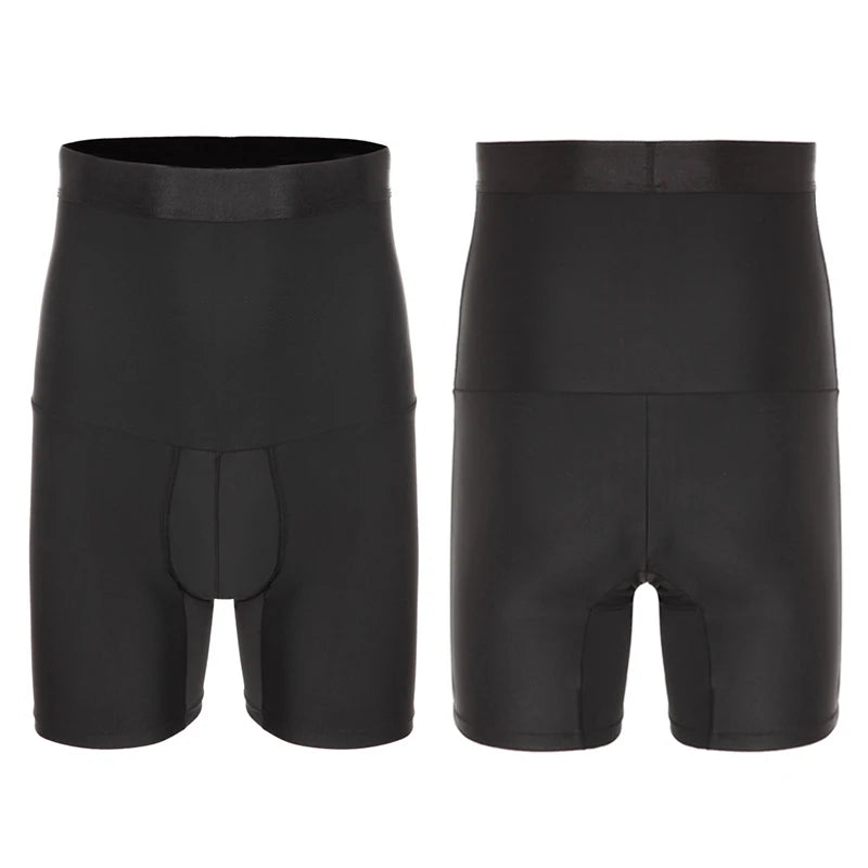 Men Body Shaper Tummy Control Shorts Shapewear Belly Girdle Boxer Briefs High Waisted Slimming Underwear Leg Compression Panties