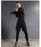 Compression Running Top Men Long Sleeve Shirt For Male Gym Clothing Quick Dry Sportswear Fitness Tee Training Workout Muscle Top