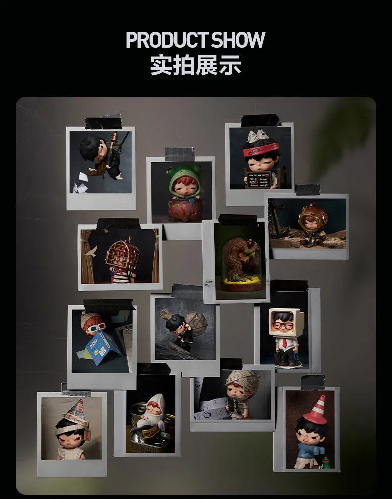 POP MART Hirono TAMED WILDGRASS Series Mystery Box Genuine Blind Box Guess Toys Bag Ornament Figurines Home Decor Desktop Dolls