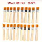 20pcs Small Nylon Bristle Oil Painting Brushes,BBQ Brush Large Medium Small Paint Brushes,Art Pen Brush Nylon Brushes,Tool Brush