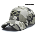 Unisex Brazilian Flag Embroidery Tactical Baseball Cap Classic Fashion Men and Women Outdoor Leisure Sports Summer Sunshade Hat
