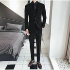 New Style Suits (Blazer+ Vest + Pants) Men's Fashion Business Wedding Gentleman Full Professional Interview Formal Casual Suit