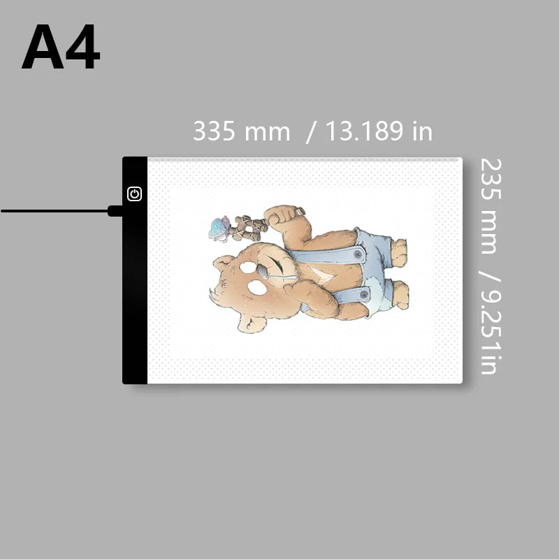 LED Light Pad copy table Transparent Writing Drawing Board Ideal for Artist  And Students Anime Art Replication Tracing Tool